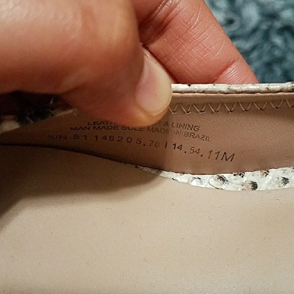 Tory Burch Snakeskin Ballet Flats - Gold and Tan - Picture 7 of 8